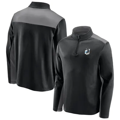 Minnesota United FC Fanatics Branded Primary Logo 1/4-Zip Fleece Jacket - Black