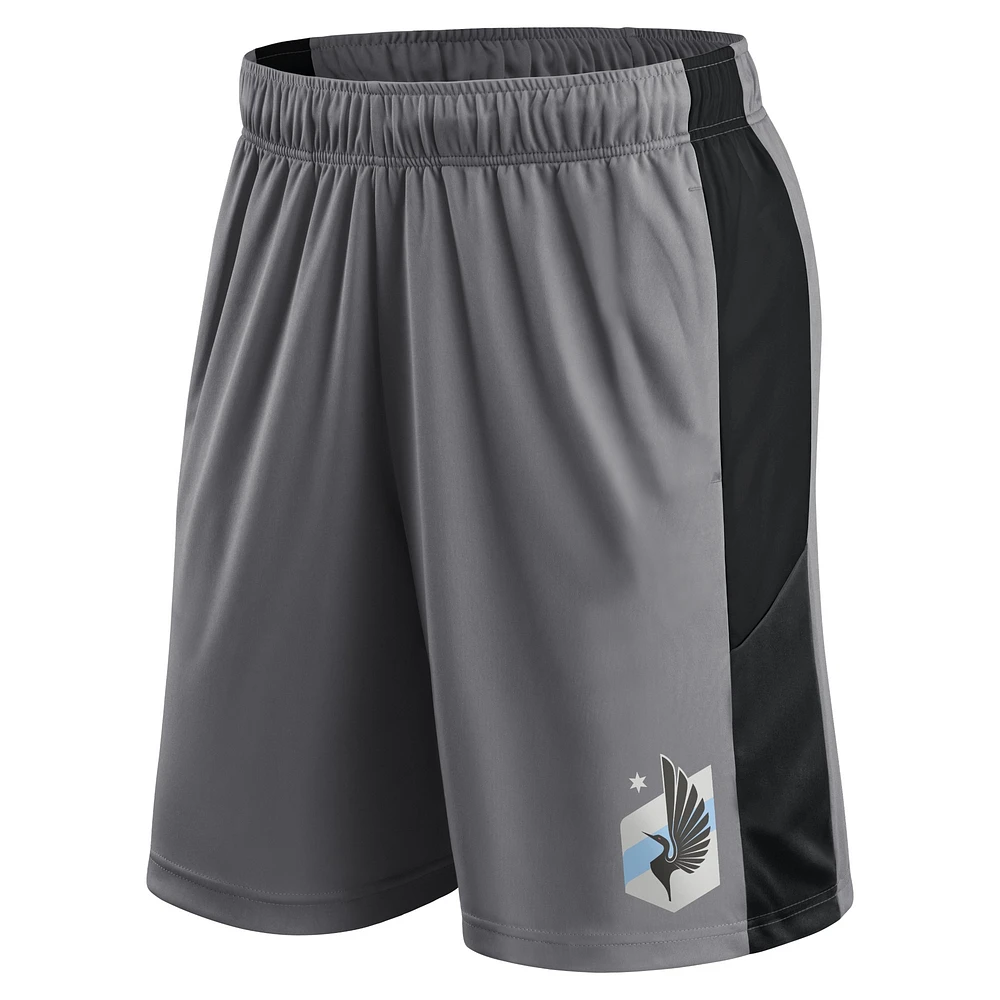 Men's Fanatics Gray Minnesota United FC Team Shorts