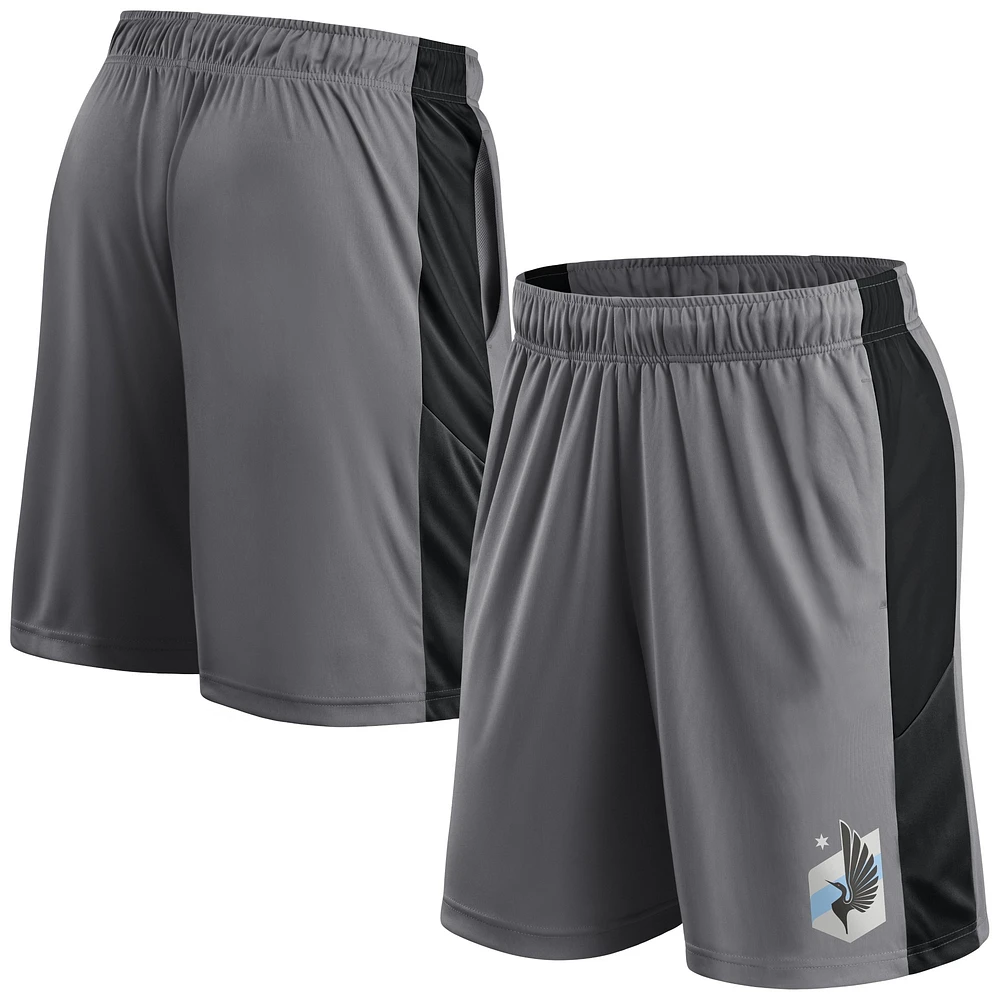 Men's Fanatics Gray Minnesota United FC Team Shorts