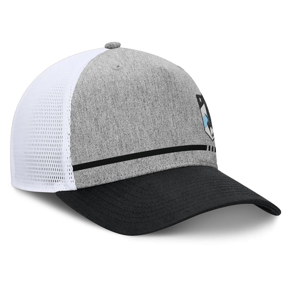 Men's Fanatics Heather Gray Minnesota United FC Low Block Trucker Adjustable Hat