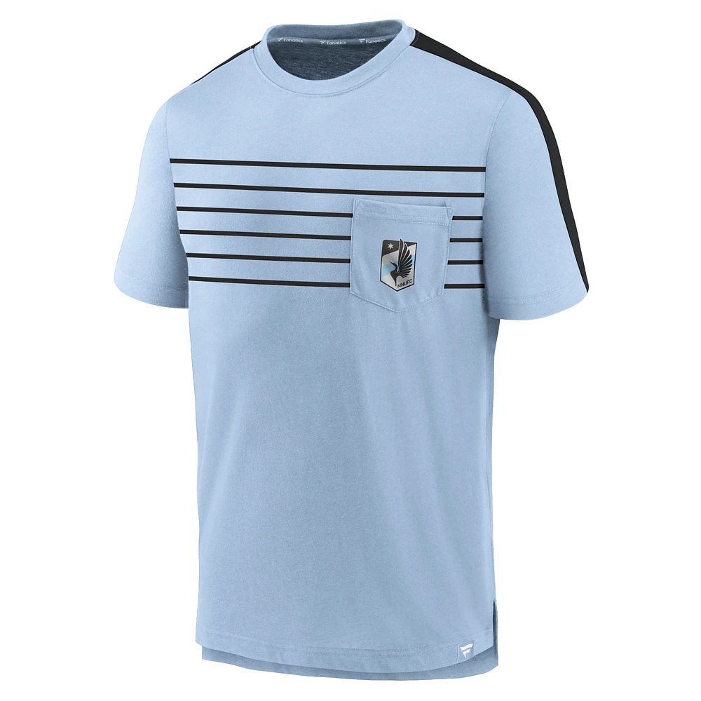 Men's Fanatics Light Blue Minnesota United FC Pocket T-Shirt