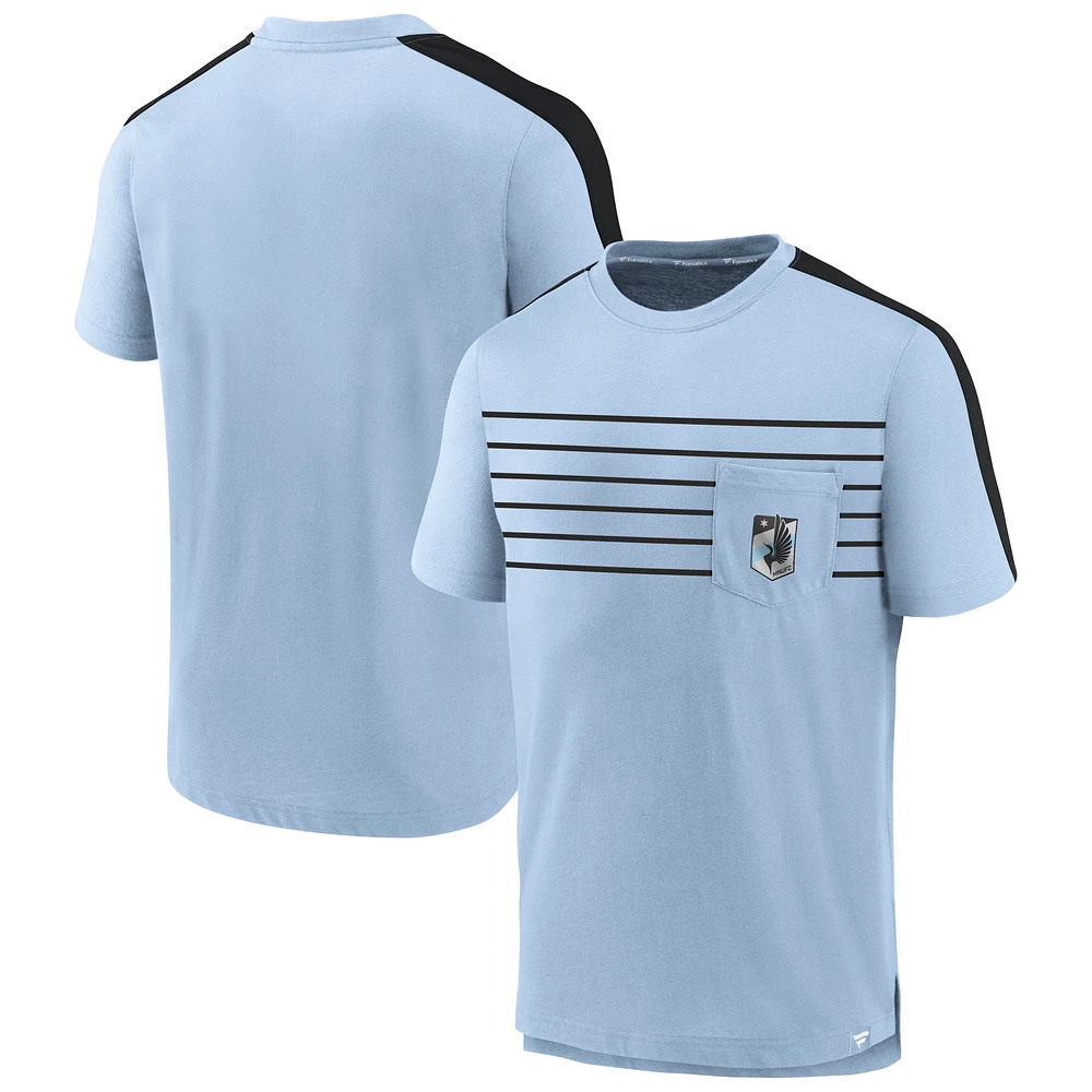 T-shirt à poche Fanatics bleu clair Minnesota United FC pour hommes