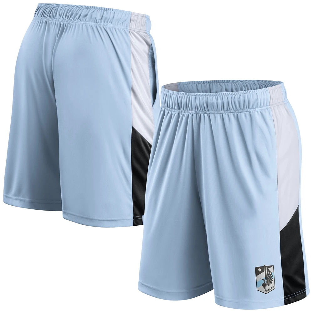 Men's Fanatics Light Blue Minnesota United FC Prep Squad Shorts