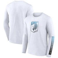 Men's Fanatics White Minnesota United FC Long Sleeve T-Shirt