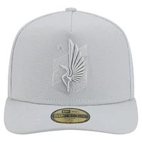 Men's New Era Gray Minnesota United FC Color Pack A-Frame 59FIFTY Fitted Hat