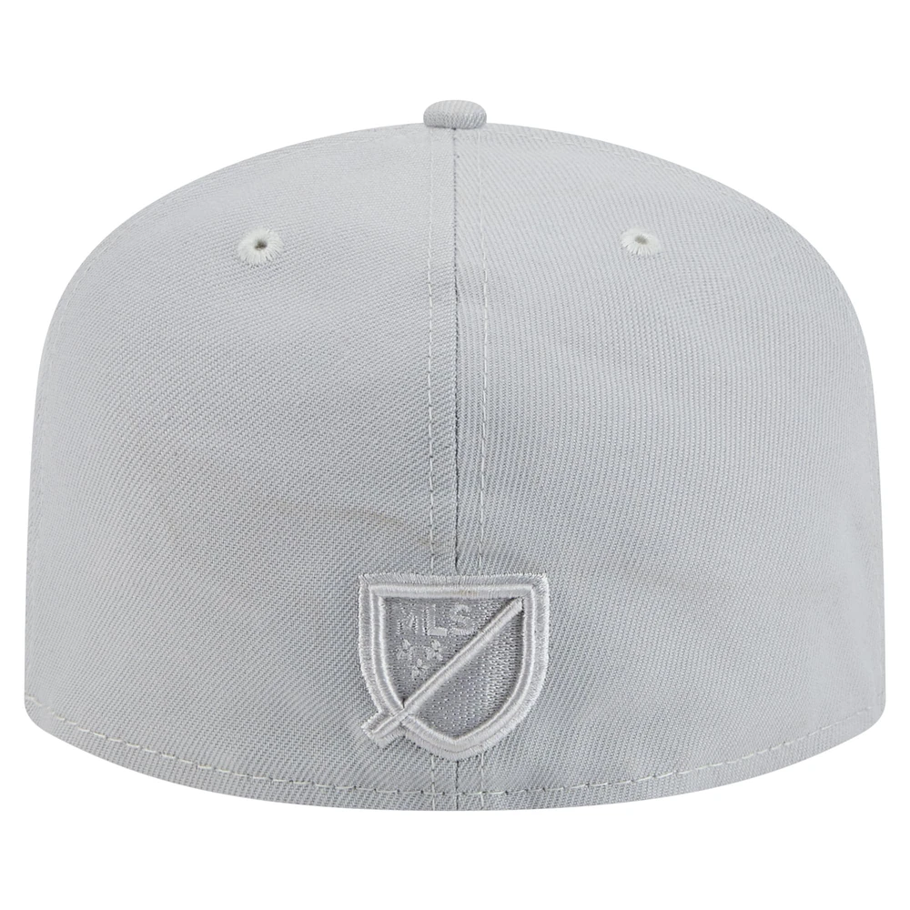 Men's New Era Gray Minnesota United FC Color Pack A-Frame 59FIFTY Fitted Hat