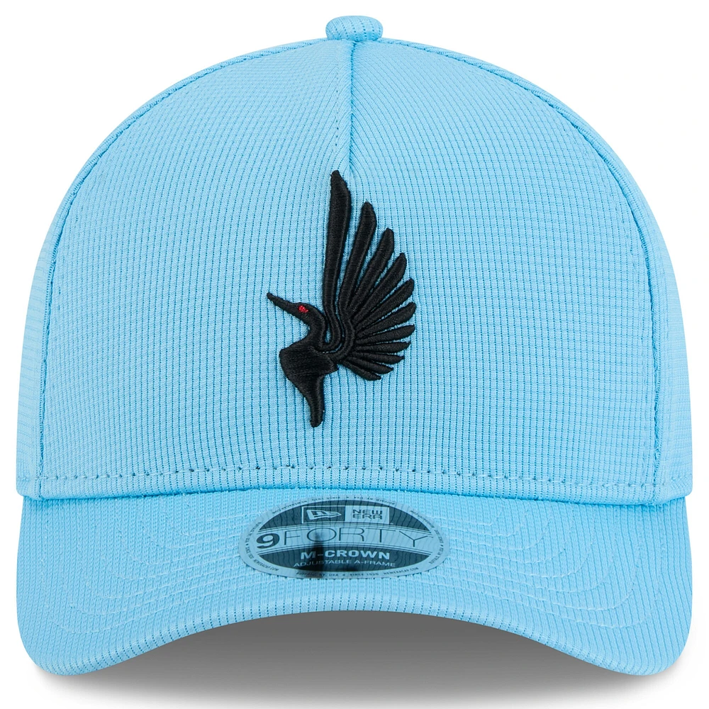 Men's New Era Light Blue Minnesota United FC 2025 Jersey Hook 9FORTY M-Crown Adjustable Hat