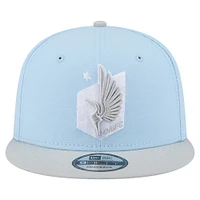Men's New Era Light Blue Minnesota United FC Color Pack Two-Tone 9FIFTY Snapback Hat