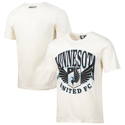T-shirt décontracté vintage années 90 pour homme, motif sport, couleur crème, Minnesota United FC