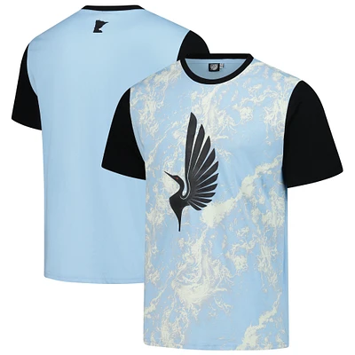 T-shirt coupe décontractée bleu clair Minnesota United FC pour homme, motif Suède
