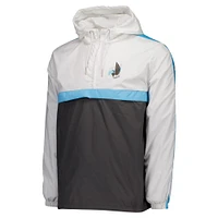 Men's White Minnesota United FC Anorak Half-Zip Hoodie Jacket