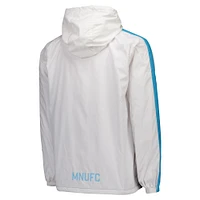 Men's White Minnesota United FC Anorak Half-Zip Hoodie Jacket