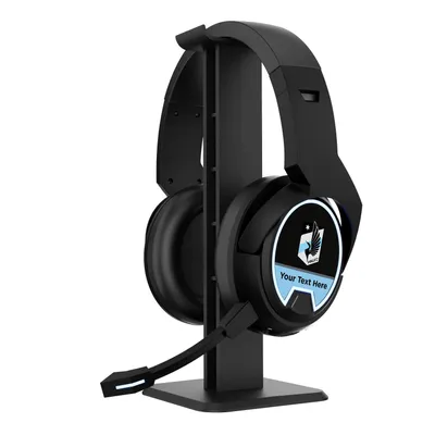 Minnesota United FC Personalized Stripe Wireless Gaming Bluetooth Headphones & Stand