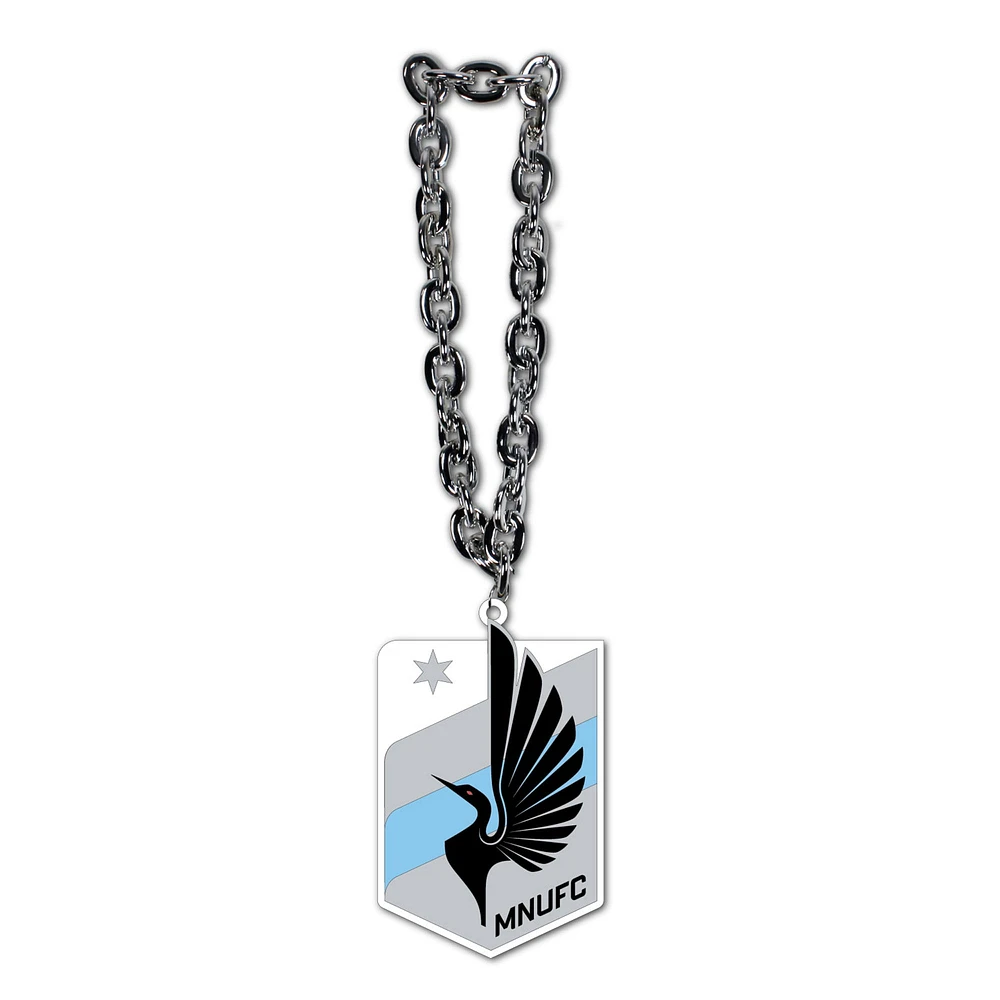 MOJO Minnesota United FC Collier avec chaîne de supporter avec logo de l'équipe