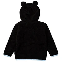 Sweat à capuche zippé intégral en peluche Tie-Breaker Teddy du Minnesota United FC noir pour tout-petits