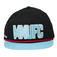 Casquette réglable unisexe Live Breathe Futbol noir Minnesota United FC