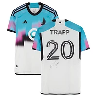 Wil Trapp Minnesota United FC Autographed Match-Used #20 White adidas Jersey from the 2024 MLS Season - Size M