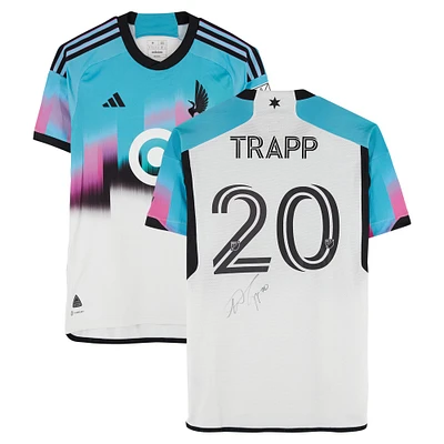 Wil Trapp Minnesota United FC Autographed Match-Used #20 White adidas Jersey from the 2024 MLS Season - Size M