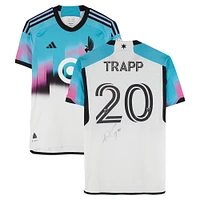 Wil Trapp Minnesota United FC Autographed Match-Used #20 White adidas Jersey from the 2024 MLS Season - Size M