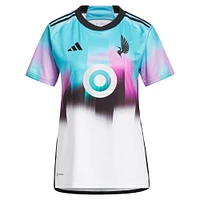 Women's adidas Bongokuhle Hlongwane White Minnesota United FC 2023 The Northern Lights Kit Replica Jersey