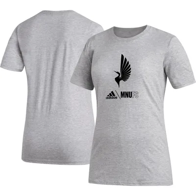 T-shirt femme Adidas Heather Grey Minnesota United FC AEROREADY Club Icon