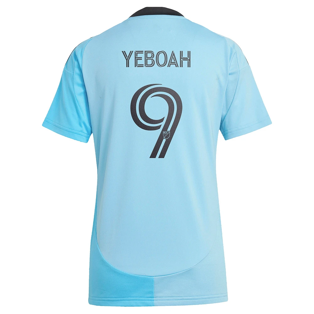 Maillot de joueur réplique adidas Kelvin Yeboah bleu Minnesota United FC 2025 CONVERGENCE pour femme