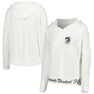 Women's Concepts Sport White Minnesota United FC Accord Hoodie Long Sleeve Top