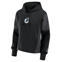 Women's Fanatics Black Minnesota United FC Oversized Legacy Goalkeeper Pullover Hoodie