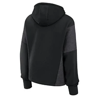 Women's Fanatics Black Minnesota United FC Oversized Legacy Goalkeeper Pullover Hoodie