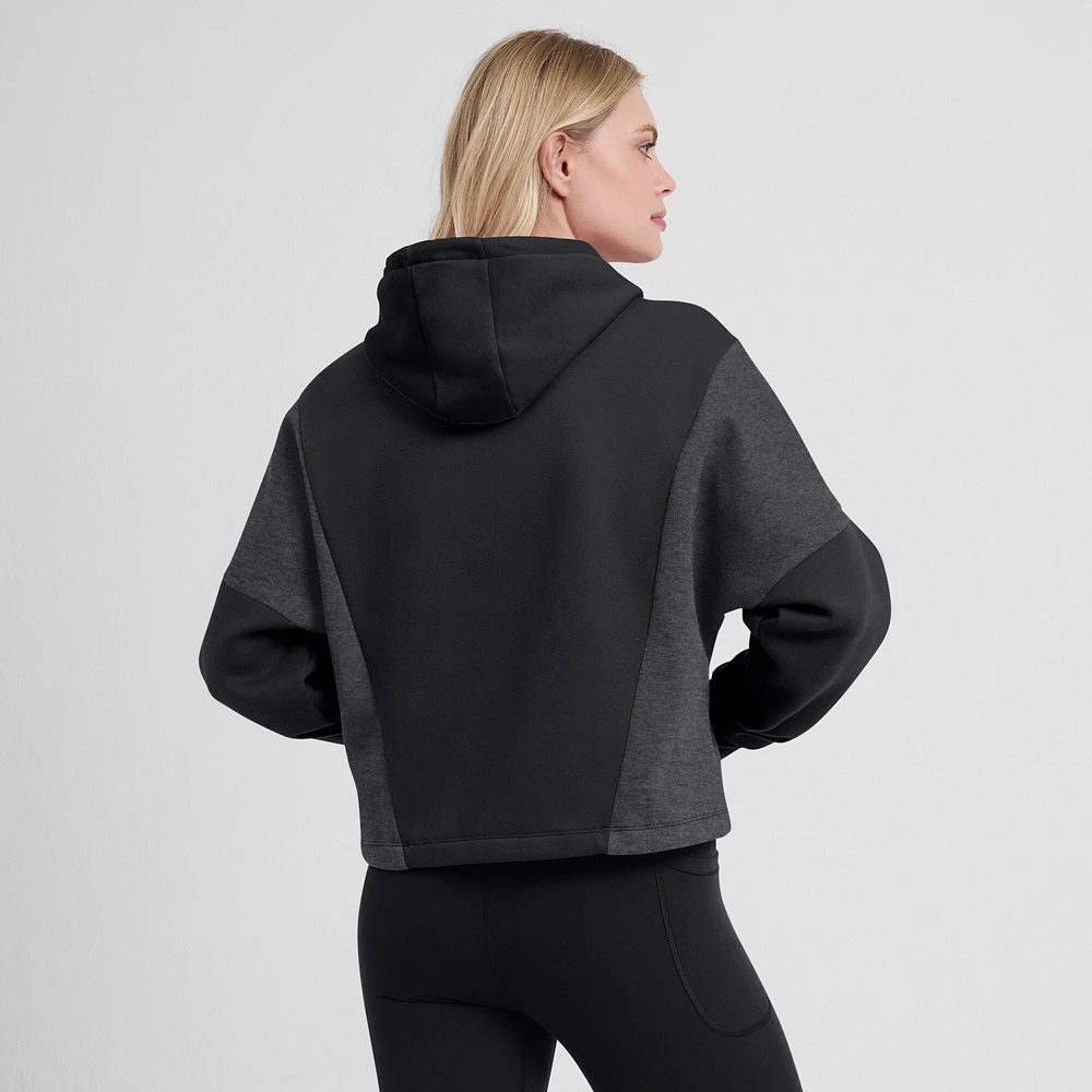 Women's Fanatics Black Minnesota United FC Oversized Legacy Goalkeeper Pullover Hoodie