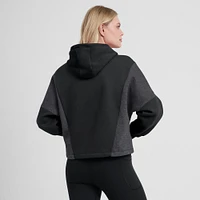 Women's Fanatics Black Minnesota United FC Oversized Legacy Goalkeeper Pullover Hoodie
