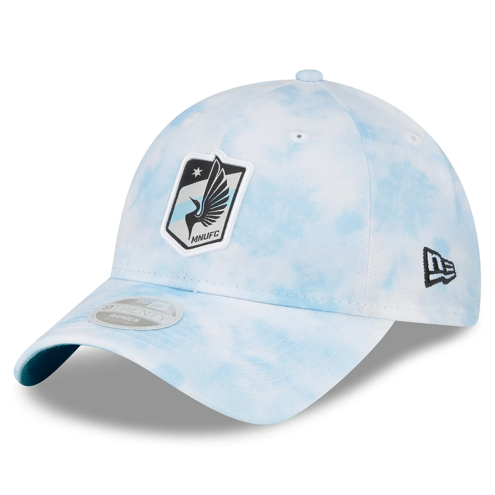 Casquette ajustable 9TWENTY bleu clair Minnesota United FC Tie-Dye New Era pour femme