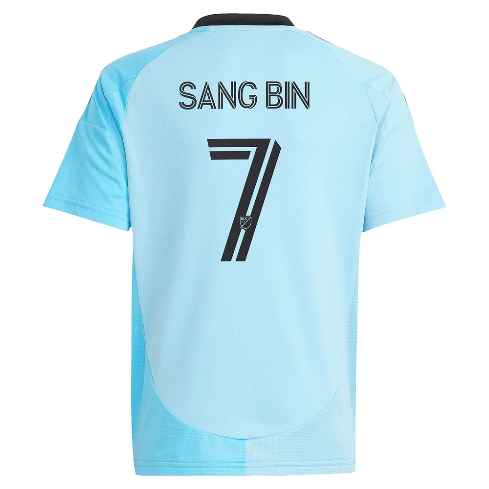Youth adidas Jeong Sang-bin Blue Minnesota United FC 2025 CONVERGENCE Replica Player Jersey