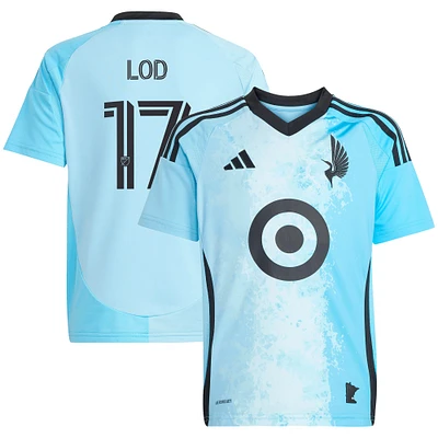 Youth adidas Robin Lod Blue Minnesota United FC 2025 CONVERGENCE Replica Player Jersey