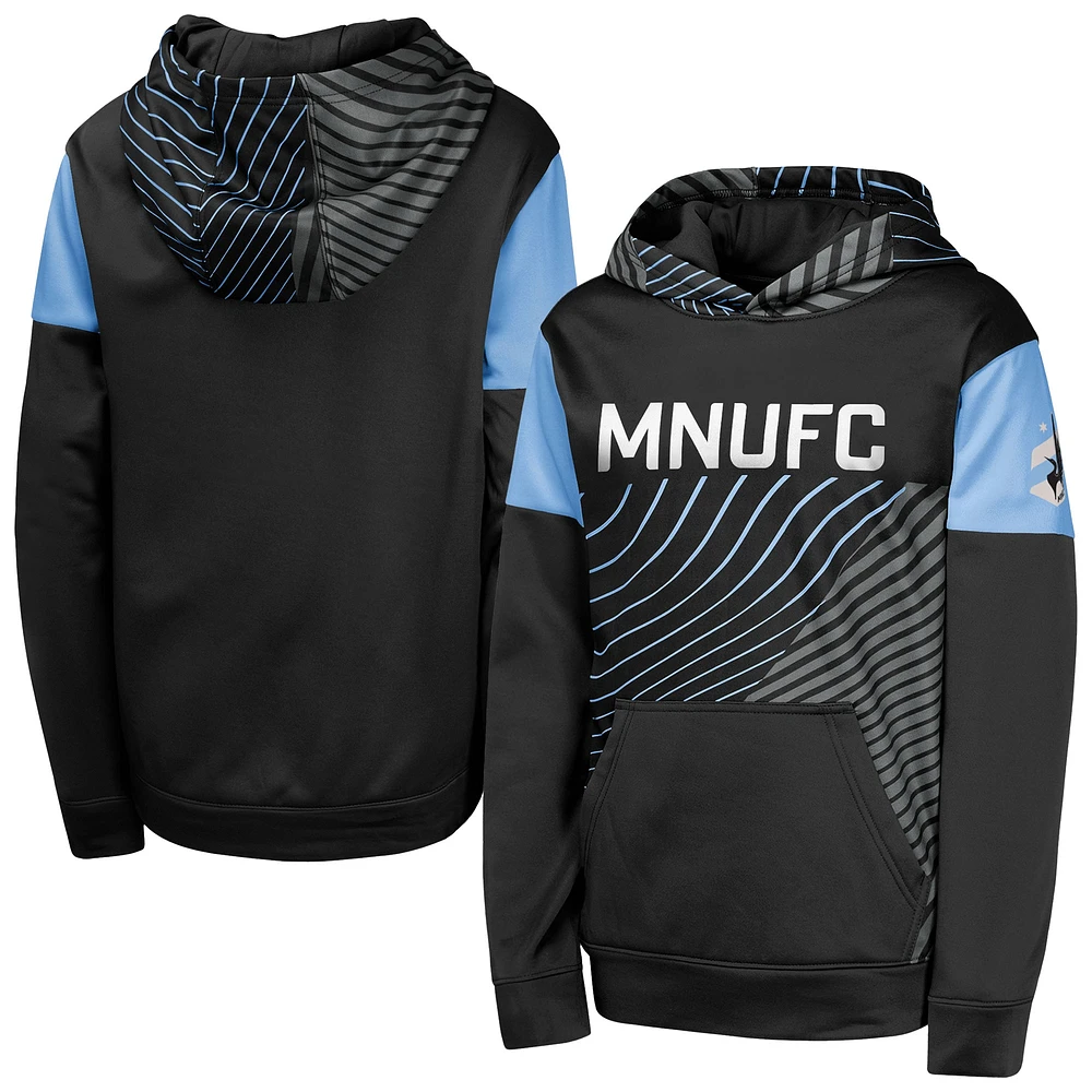 Youth Black Minnesota United FC Unbeatable Pullover Hoodie