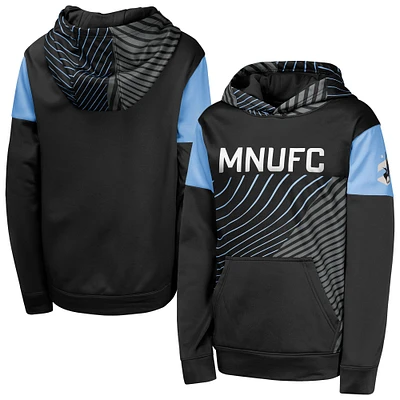 Youth Black Minnesota United FC Unbeatable Pullover Hoodie