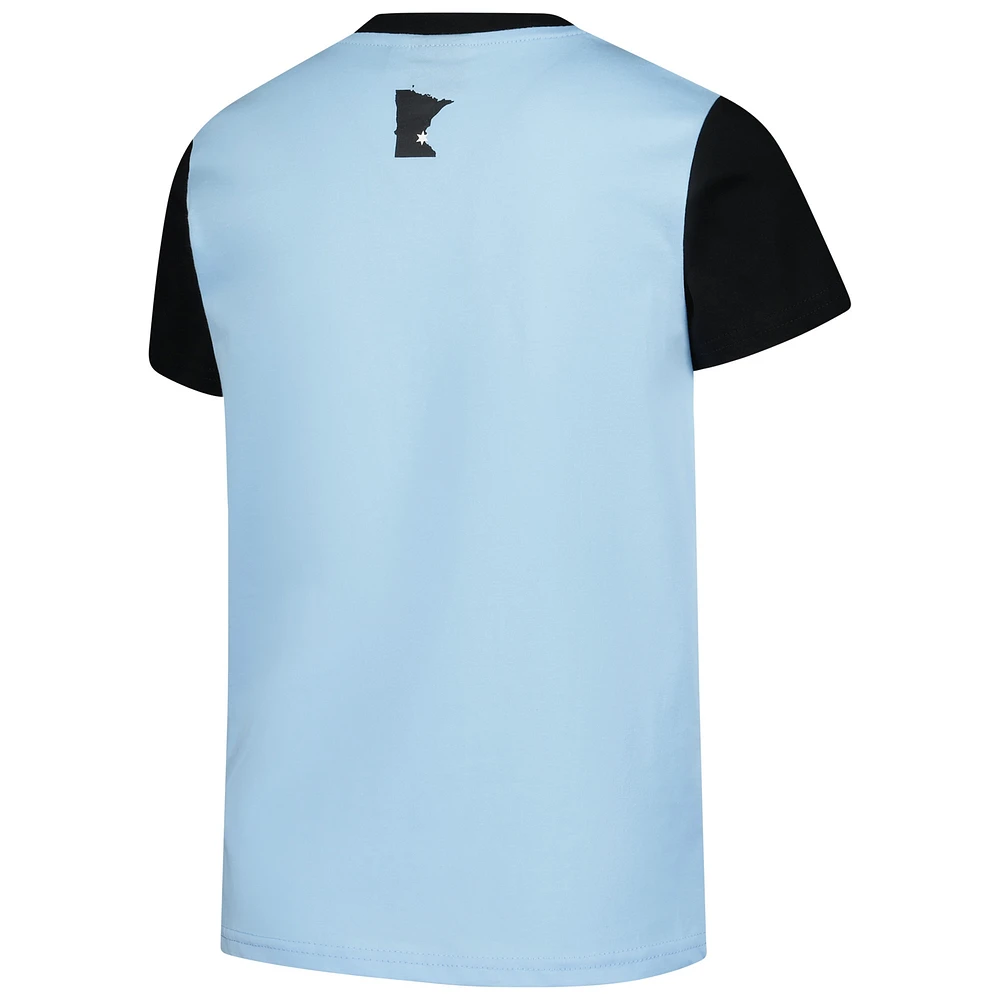 Youth Light Blue Minnesota United FC 2025 Jersey Hook Relaxed T-Shirt