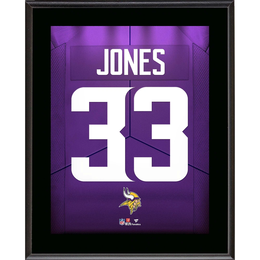 Aaron Jones Minnesota Vikings 10.5" x 13" Jersey Number Sublimated Player Plaque
