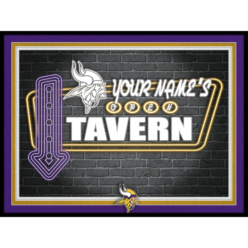 Minnesota Vikings 12'' x 16'' Personalized Team Jersey Print