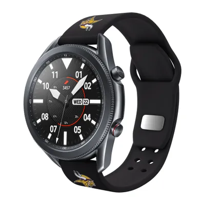 Minnesota Vikings 20mm Samsung Compatible Watch Band - Black