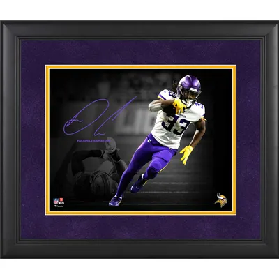 Dalvin Cook Framed Signed Purple Nike Jersey