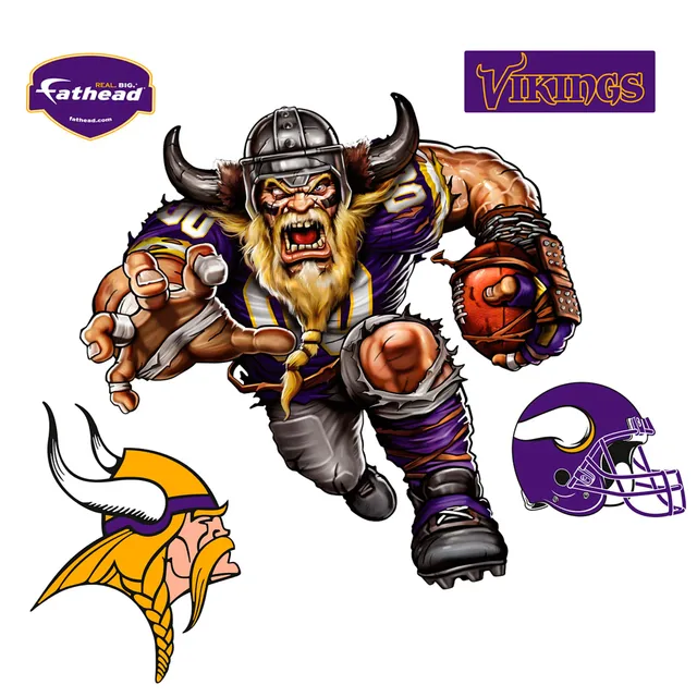 Fathead Minnesota Vikings Giant Removable Helmet Wall Decal