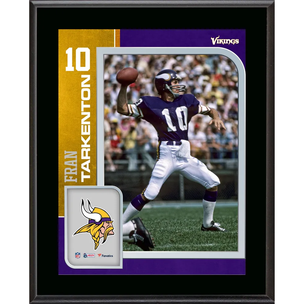 Lids Fran Tarkenton Minnesota Vikings Fanatics Authentic 10.5'' x