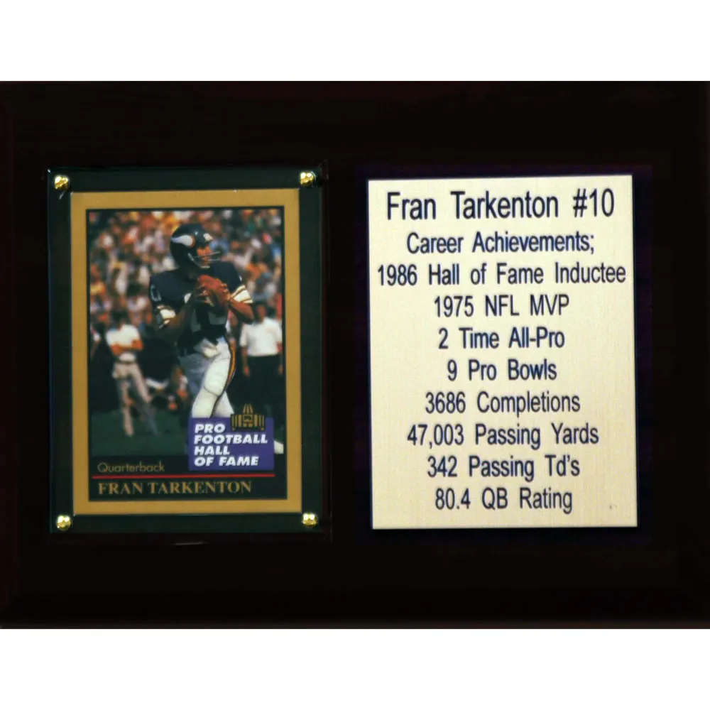 Fran Tarkenton Minnesota Vikings Framed 15'' x 17'' Player Collage with a  Piece of Game-Used Football