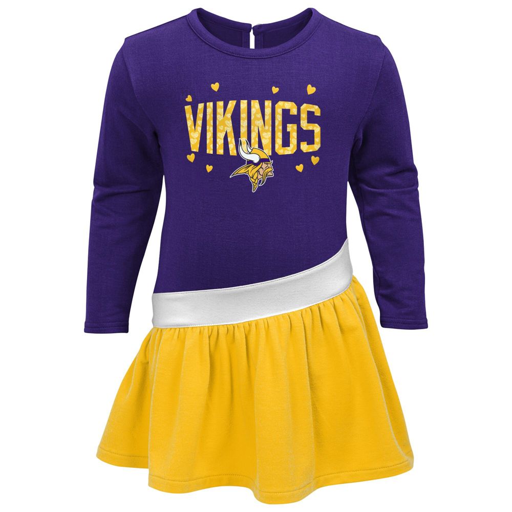 Outerstuff Toddler Girls Purple and Gold Minnesota Vikings Cheer