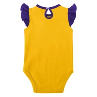 Girls Newborn & Infant Purple/Gold Minnesota Vikings Spread the Love 2-Pack Bodysuit Set