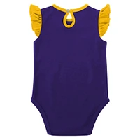 Girls Newborn & Infant Purple/Gold Minnesota Vikings Spread the Love 2-Pack Bodysuit Set