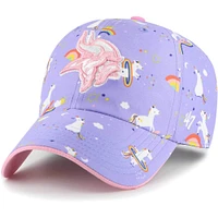 Girls Preschool '47 Lavender Minnesota Vikings Unicorn Clean Up Adjustable Hat