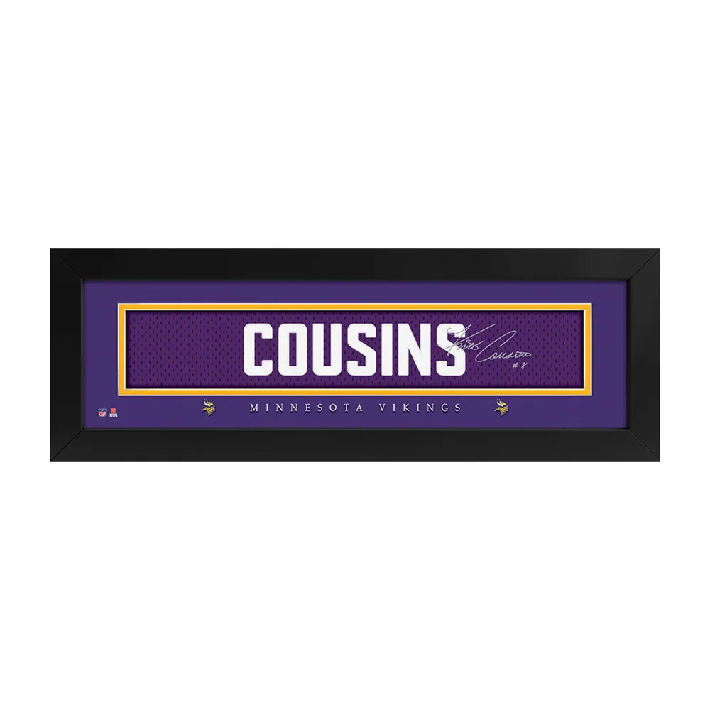 Lids Kirk Cousins Minnesota Vikings Imperial 8'' x 24'' Framed