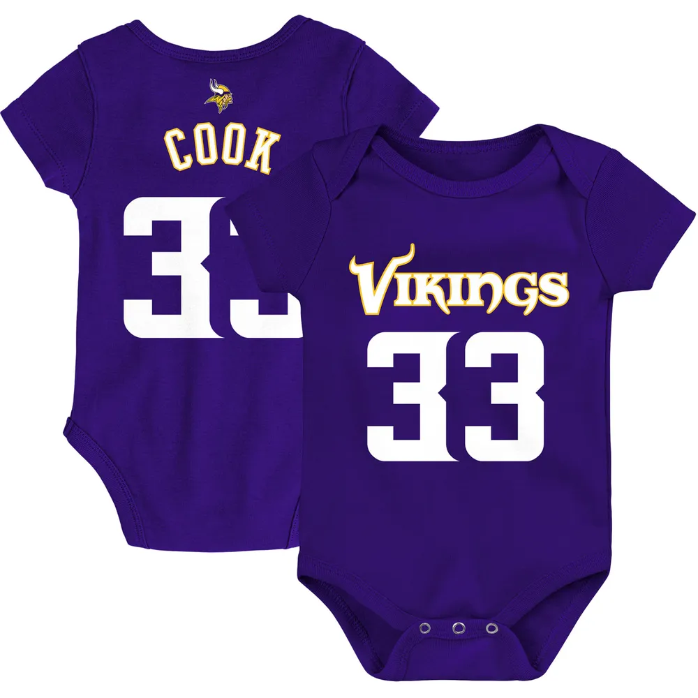 Lids Dalvin Cook Minnesota Vikings Infant Mainliner Player Name & Number  Bodysuit - Purple